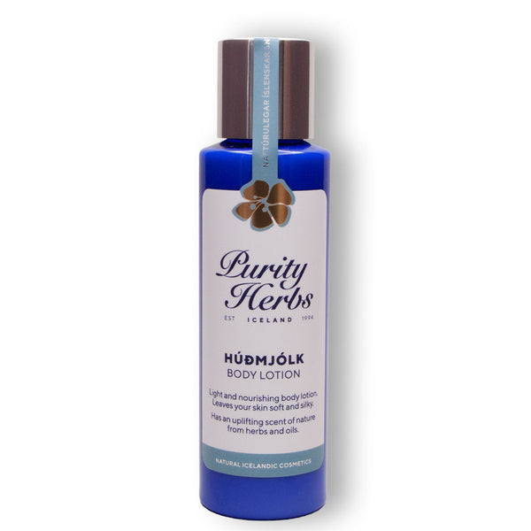 Purity Herbs Body Lotion er Létt, rakagefandi og næringarrík húðmjólk sem viðheldur heil-brigði húðarinnar. Body Lotion er einstaklega mýkjandi, gengur hratt inn í húðina og er uppfullt af næringarefnum. Regluleg nokun gefur húðinni silkimjúka áferð. Notist eftir þörfum á allan líka-mann.