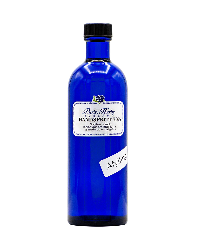 Gerildeyðir handspritt 70% er ætlað til sótthreinsunar á hendur áfylling